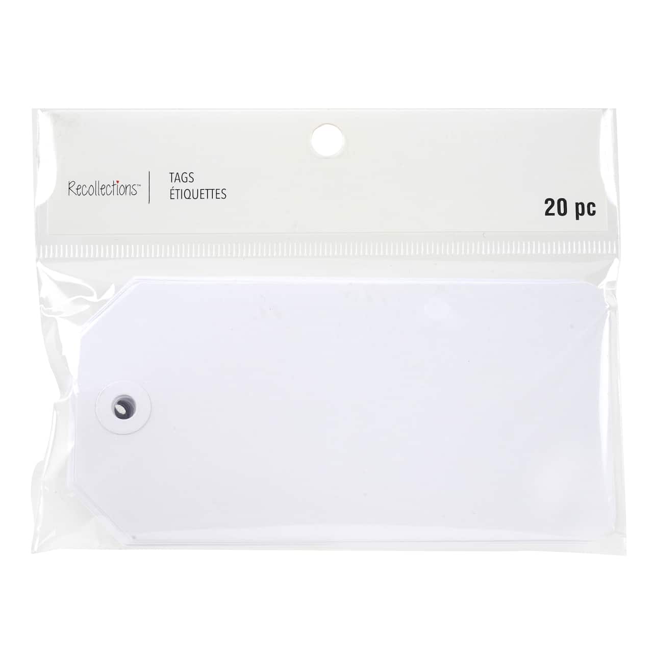 12 Packs: 12 ct. (240 total) Large White Tags by Recollections™